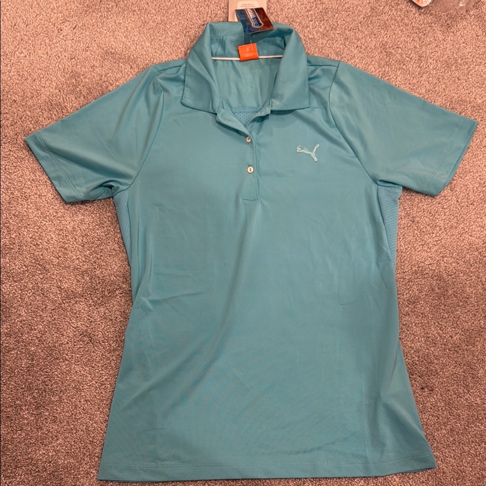 Puma Teal Golf Polo Shirt